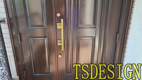 アイカ木製玄関ドア塗装例447-03