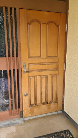 木製玄関ドア塗装例450-01