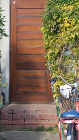 木製玄関ドア塗装例454-03　横浜市金沢区