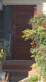 木製玄関ドア塗装例454-07　横浜市金沢区