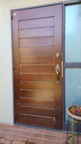 木製玄関ドア塗装例454-09　横浜市金沢区