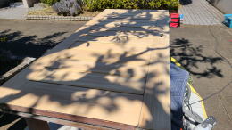 木製玄関ドア塗装例454-12　横浜市金沢区