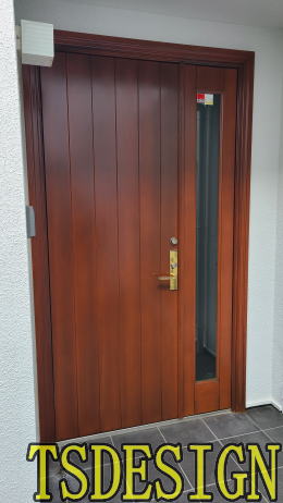 木製玄関ドア塗装例　東京都457-02