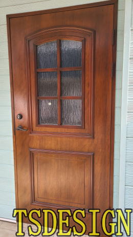 木製玄関ドア塗装例　東京都459-02