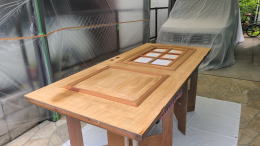 木製玄関ドア塗装例　東京都459-04