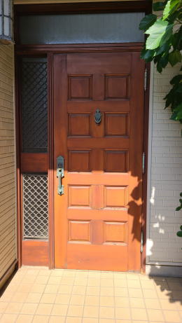 ヤマハ玄関ドア塗装例　461-01