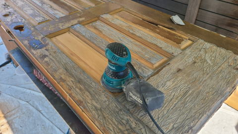 玄関ドア塗装例　横浜市462-02