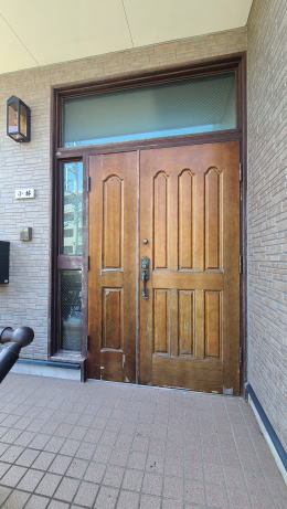 玄関ドア塗装例　横浜市462-03