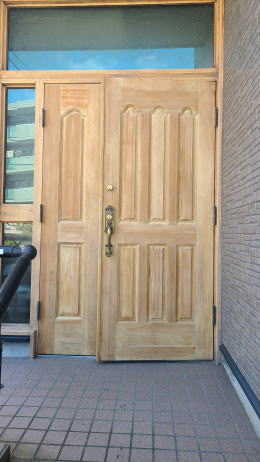 玄関ドア塗装例　横浜市462-04