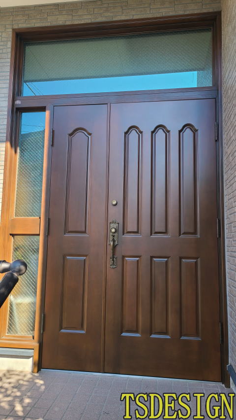 玄関ドア塗装例　横浜市462-06