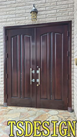 玄関ドア塗装例　小田原市464-02