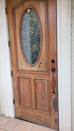 玄関ドア塗装例　逗子市466-01