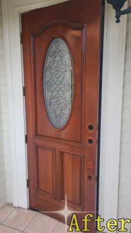 玄関ドア塗装例　逗子市466-02