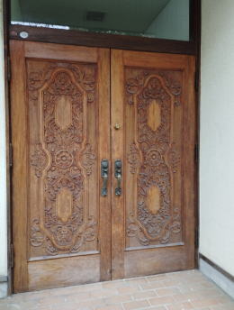 玄関ドア塗装例　横浜市南区468-01