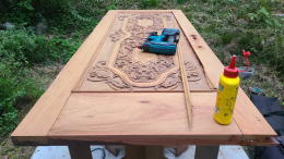 玄関ドア塗装例　横浜市南区468-04