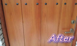 木製玄関ドア塗装修理横浜ＴＳＤ　塗装例67-19