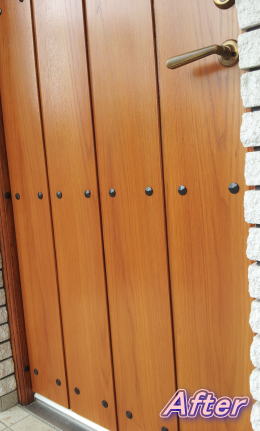 木製玄関ドア塗装修理横浜ＴＳＤ　塗装例67-21