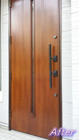 木製玄関ドア修理横浜市　塗装例71-05YAMAHA OG３６１０２ＨＺＬ