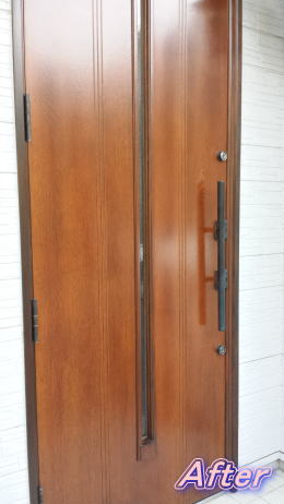 木製玄関ドア修理横浜市 塗装例 塗装例71-06YAMAHA OG36102HZL