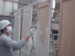 新築木製建具塗装